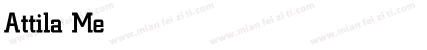Attila Medium字体转换